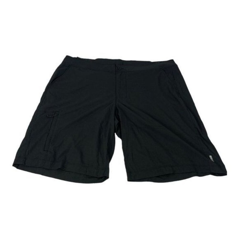 REI Co-Op Mens Black XLarge Nylon/Spandex Cargo Shorts With Adjustable Waist